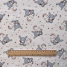 Printed Cotton SOLIMA Shell / Gray Sky
